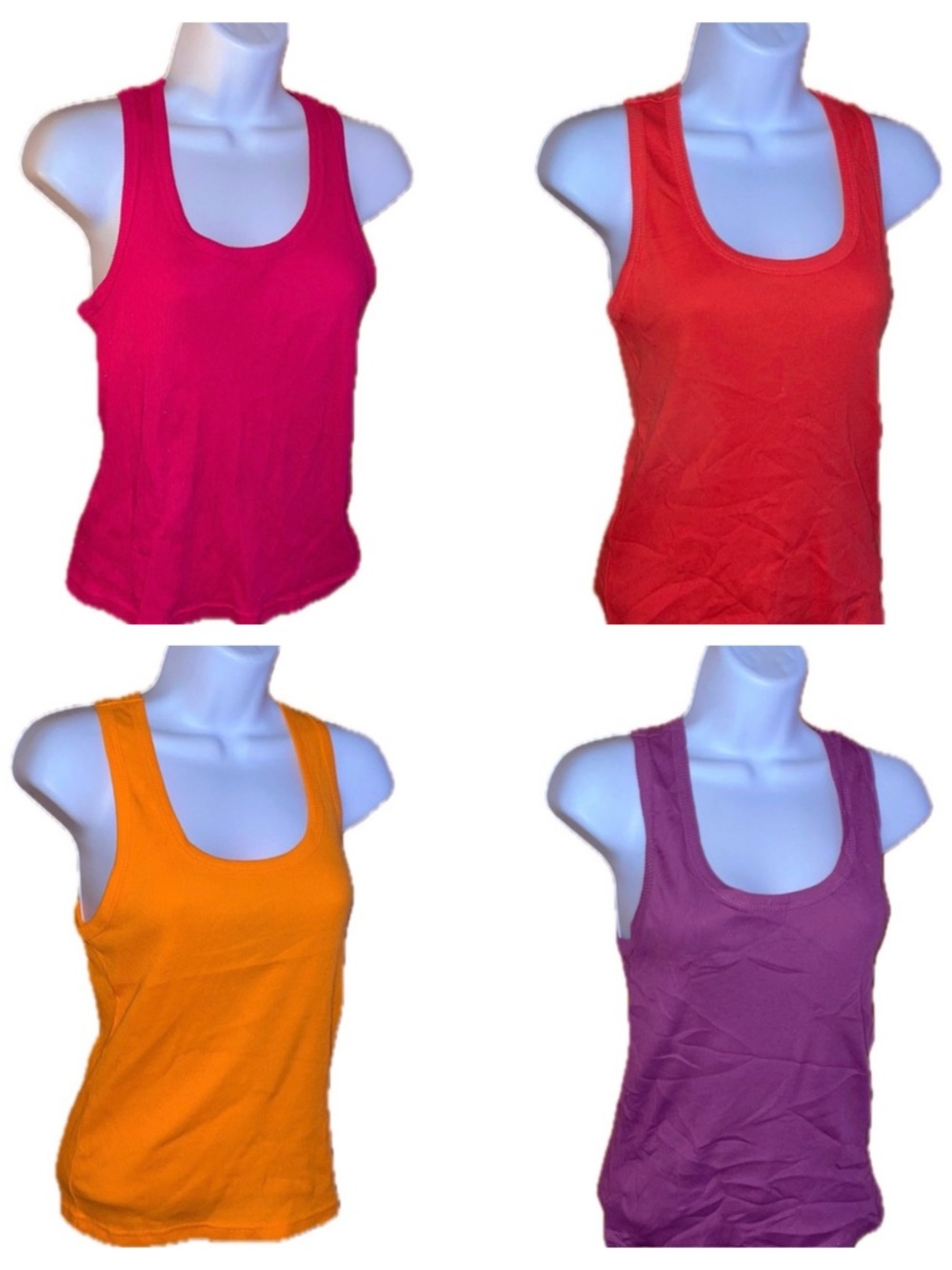 4 Athletic Tank Tops 💜🩷♥️🧡